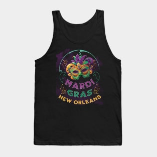 Mardi Gras King New Orleans Louisiana Tank Top